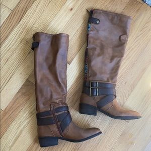 NWOT pink & pepper leather boots